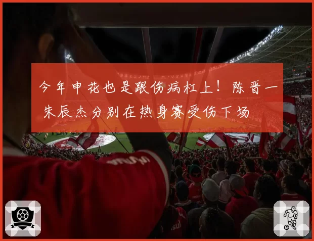 今年申花也是跟伤病杠上！陈晋一 朱辰杰分别在热身赛受伤下场